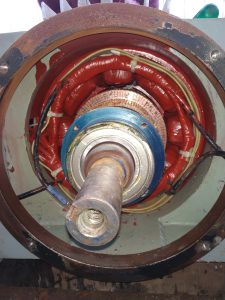 DC motor after repairing